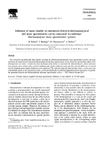 Influence of mass transfer on interaction between thermoanalytical and mass spectrometric curves measured in combined thermoanalyser-mass spectrometer systems