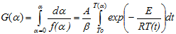 Arrhenius Equation integrated
