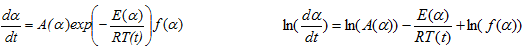 Arrhenius Equation proposed by Friedman