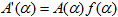 A of alpha