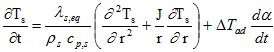 Energy equation, simplification