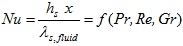 Heat transfer in liquids