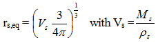 Equivalent radius equation