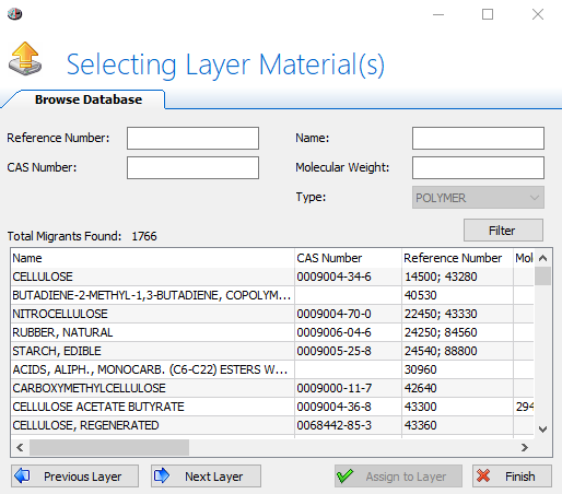 SML-material-database-CAS-number-molecular-weight